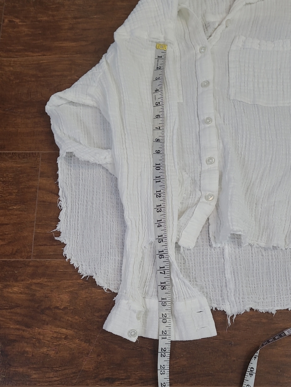 Urban Outfiters White 2ps Set Lightweight Beachy Vacation Gauze 100% Cotton Med - Picture 7 of 14